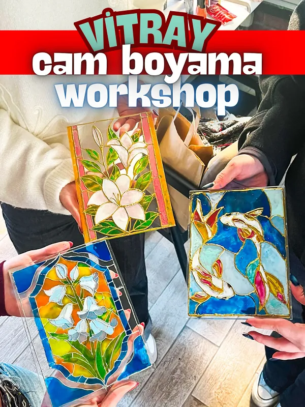 Vitray Cam Boyama Workshop card