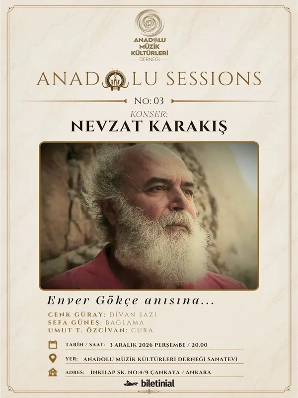 Nevzat Karakış -Anadolu Sessions No: 03  Sadık Doğanay Anısına Konser card