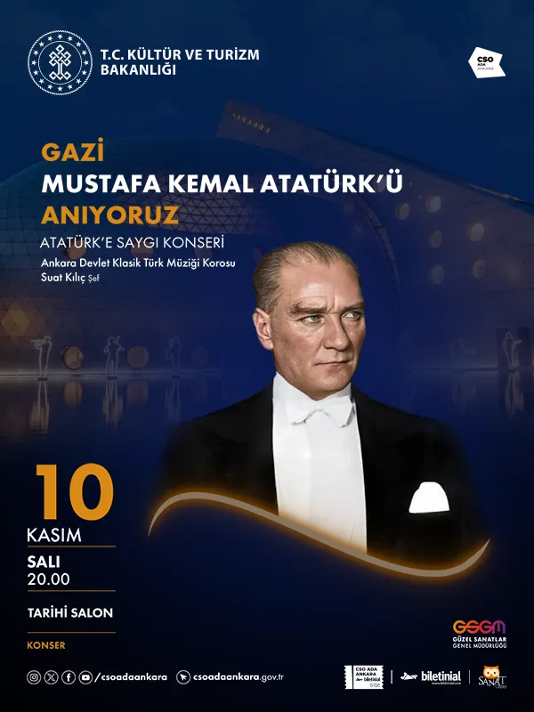 Gazi Mustafa Kemal Atatürk'ü Anıyoruz - Atatürk'e Saygı Konseri card