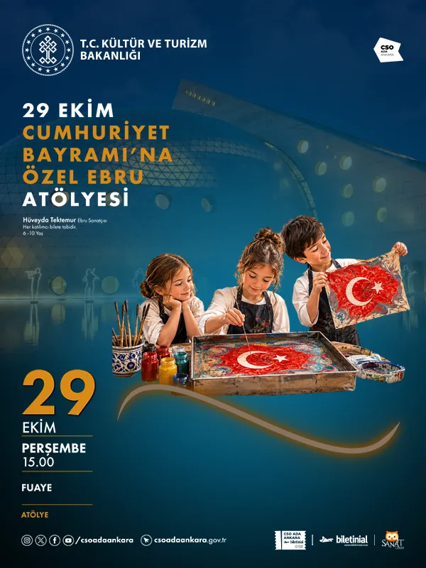 29 Ekim Cumhuriyet Bayramı’na Özel Ebru Atölyesi card