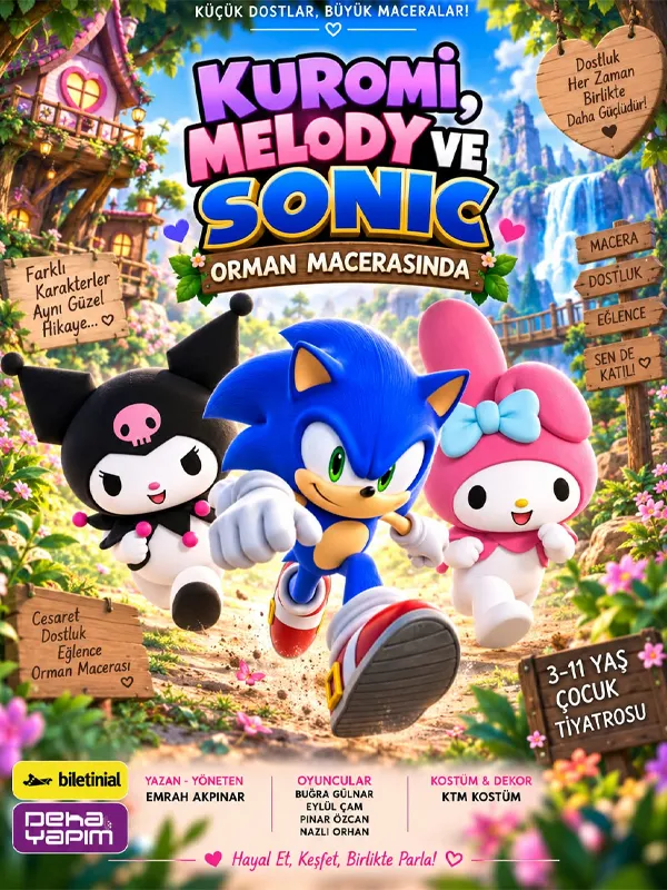 Kuromi, Melody ve Sonic Orman Macerasında card