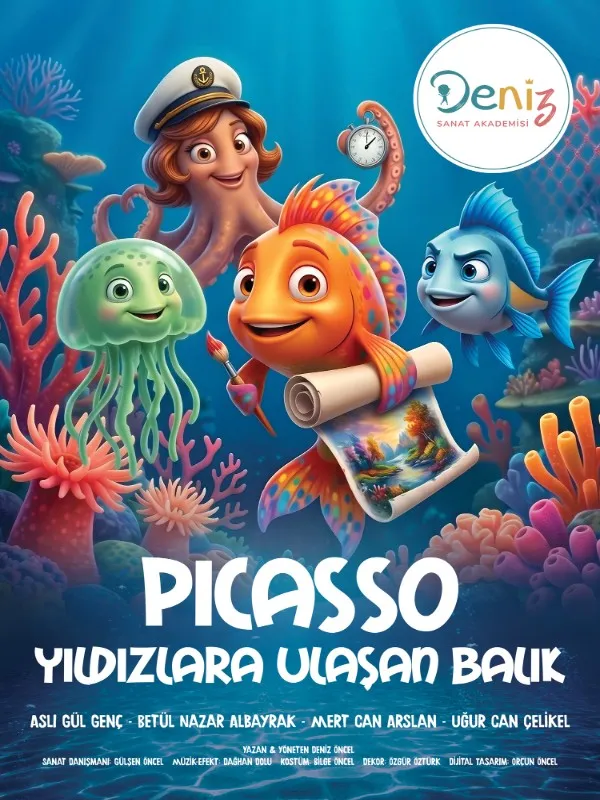 Picasso Yıldızlara Ulaşan Balık card