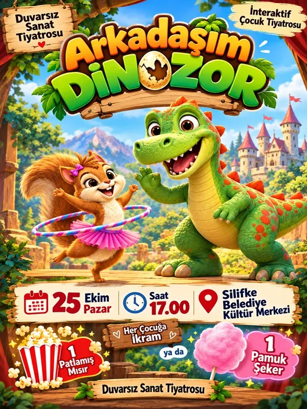 Arkadaşım Dinozor card