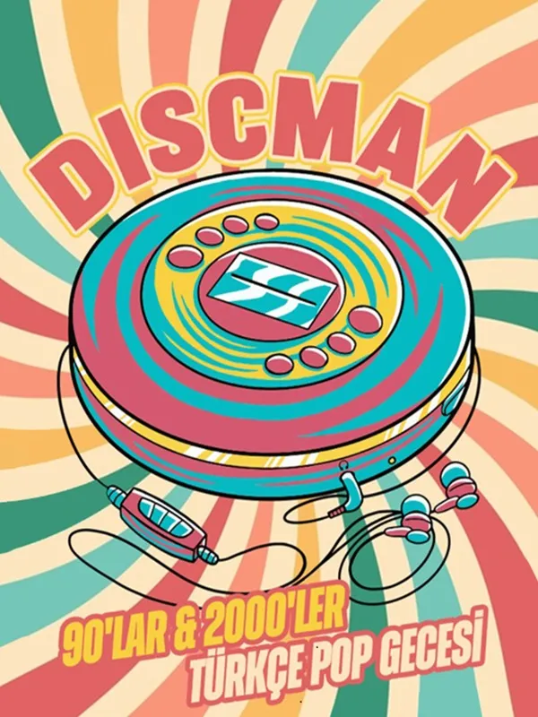 Discman 90’lar & 2000’ler Türkçe Pop Gecesi card