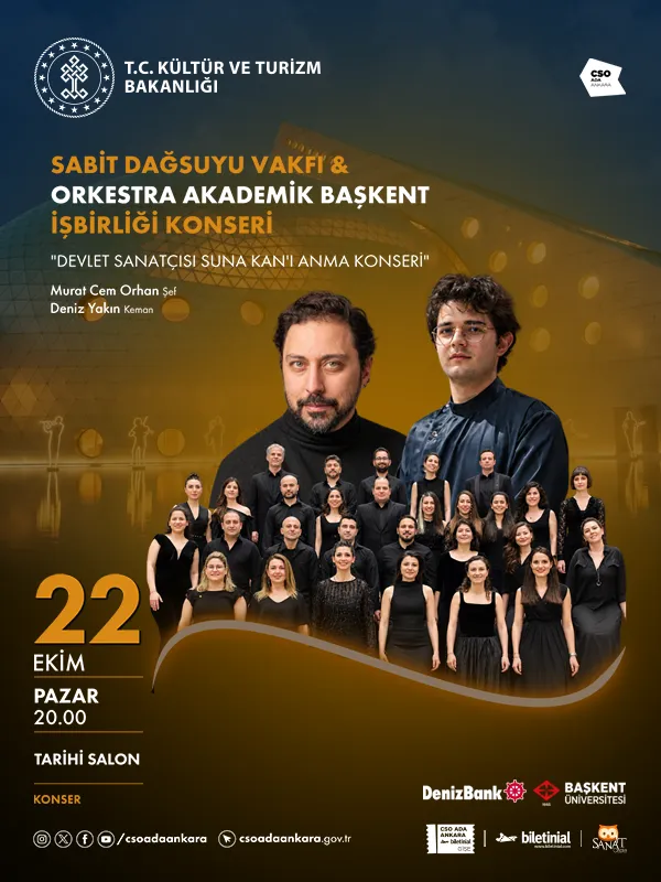 Devlet Sanatçısı Suna Kan’ı Anma Konseri - Sabit Dağsuyu Vakfı & Orkestra Akademik Başkent Konseri card