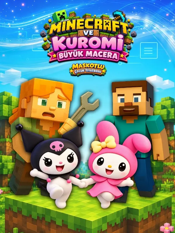 Minecraft ve Kuromi "Büyük Macera" card