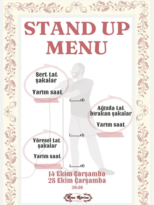 Stand-Up Menü Komedi Gecesi card
