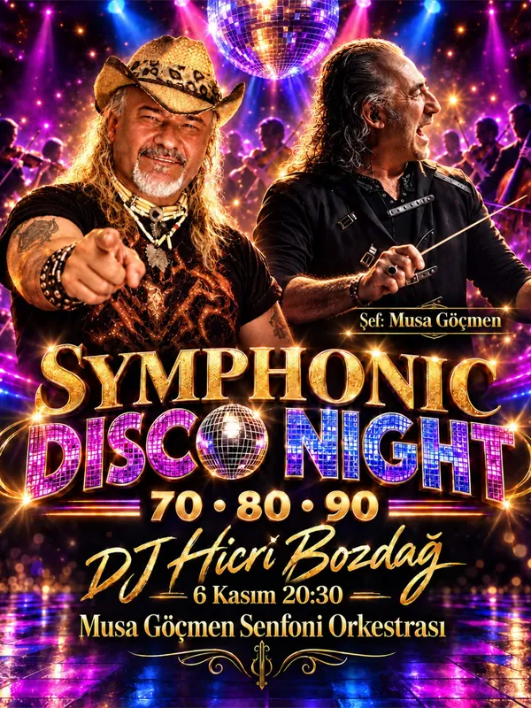 Musa Göçmen - Symphonic Disco Night - 70’ • 80’ • 90’ card