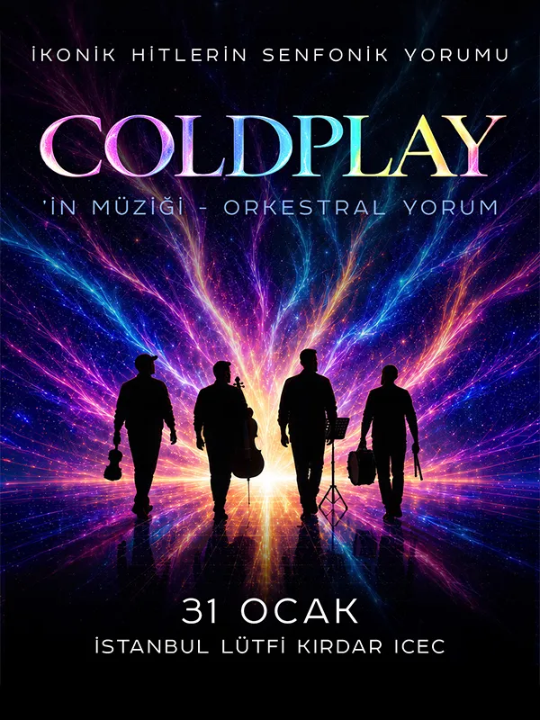 COLDPLAY SYMPHONIC — AKB’den Orkestra Tribute card