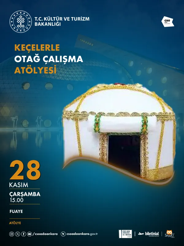 Keçelerle Otağ Çalışması Atölyesi card