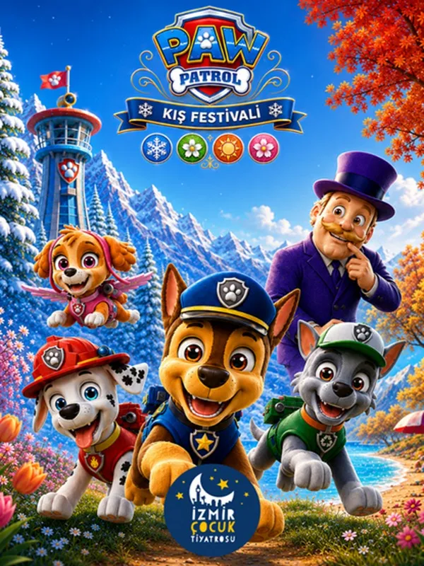 Paw Patrol Kış Festivali card