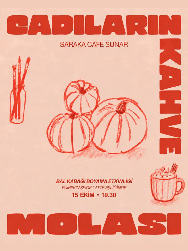 Bal Kabağı Boyama (Cadıların Kahve Molası) card