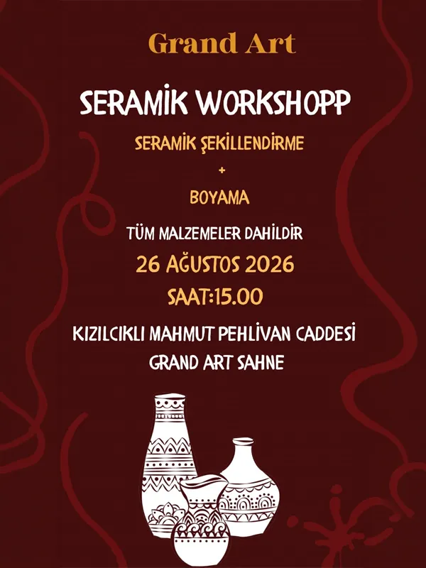 Seramik Workshop card