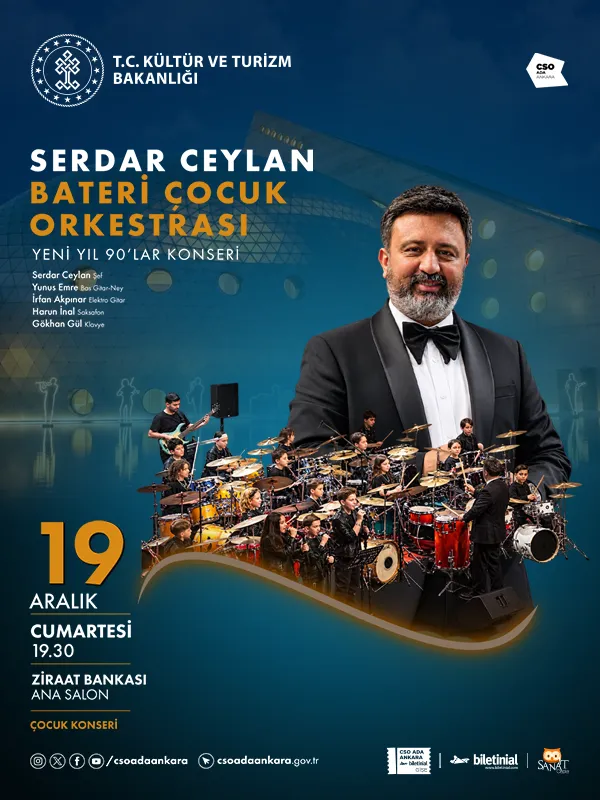 Serdar Ceylan Bateri Çocuk Orkestrası Yeni Yıl 90’lar Konseri card