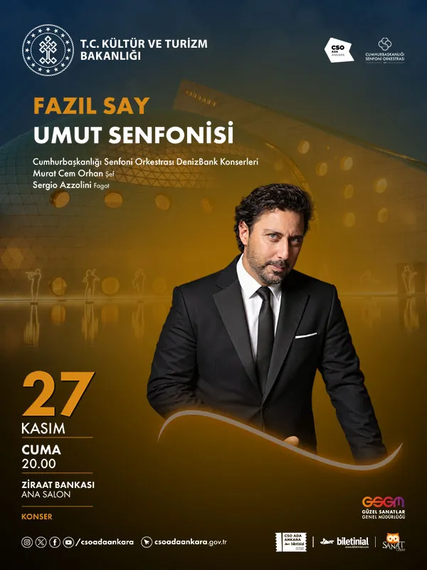 Cumhurbaşkanlığı Senfoni Orkestrası DenizBank Konserleri - Fazıl Say Umut Senfonisi card