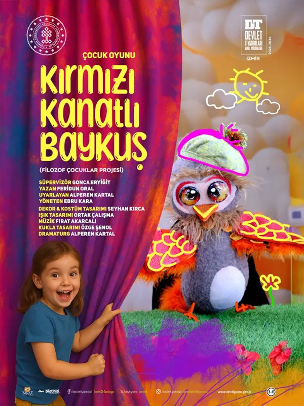 KIRMIZI KANATLI BAYKUŞ (Filozof Çocuklar Projesi) card
