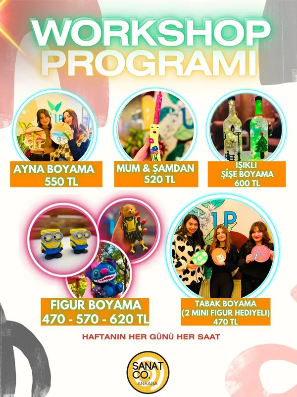 Workshop: Etkinlik Takvimi - Sanatco Ankara card