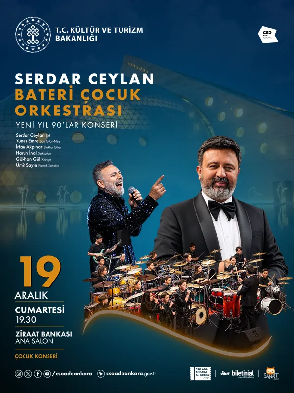 Serdar Ceylan Bateri Çocuk Orkestrası Yeni Yıl 90’lar Konseri card