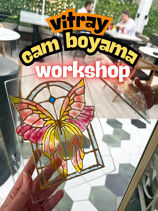 Vitray Cam Boyama Workshop card