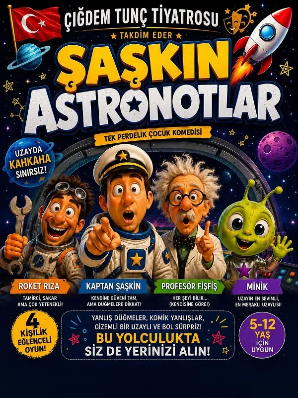 Şaşkın Astronotlar card