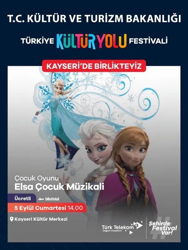 Elsa Çocuk Müzikali Kayseri Kültür Yolu Festivali küçük resim