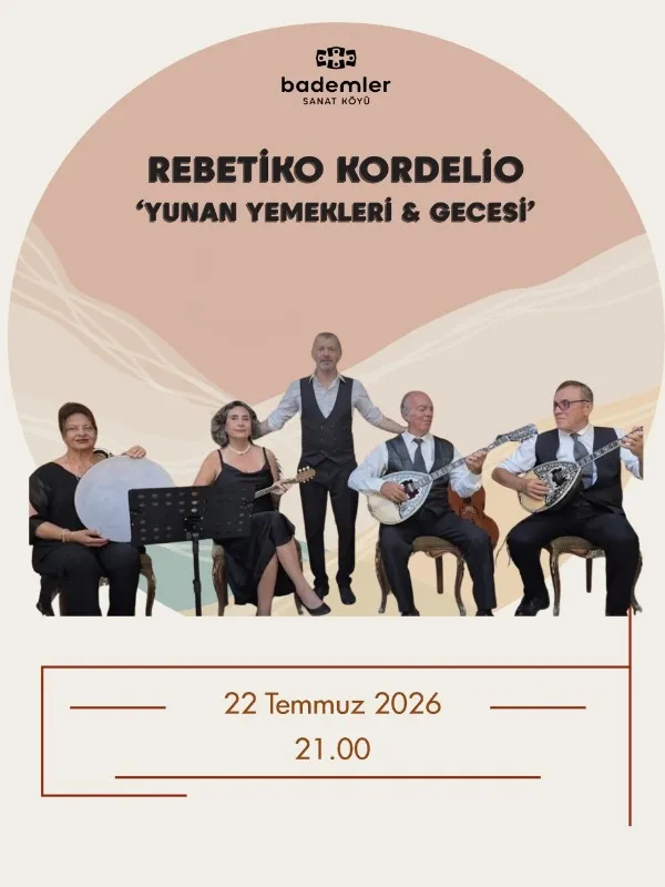 Rebetiko Kordelio 'Yunan Yemekleri & Gecesi' card