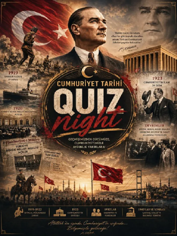 Cumhuriyet Tarihi Quiz Night card