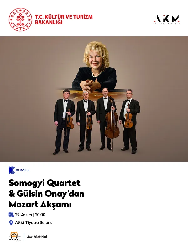 Somogyi Quartet & Gülsin Onay’dan Mozart Akşamı card