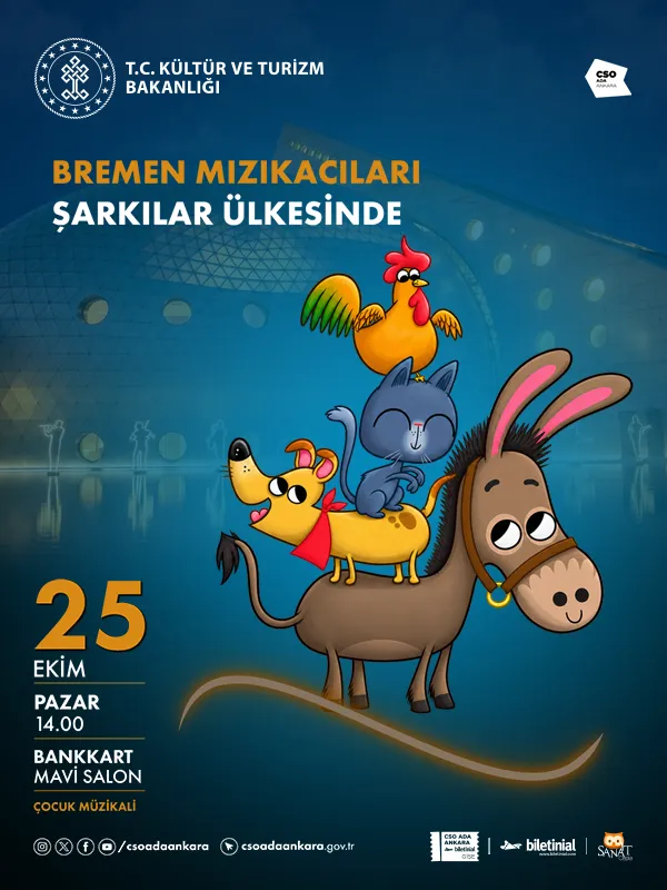 Bremen Mızıkacıları Şarkılar Ülkesinde küçük resim