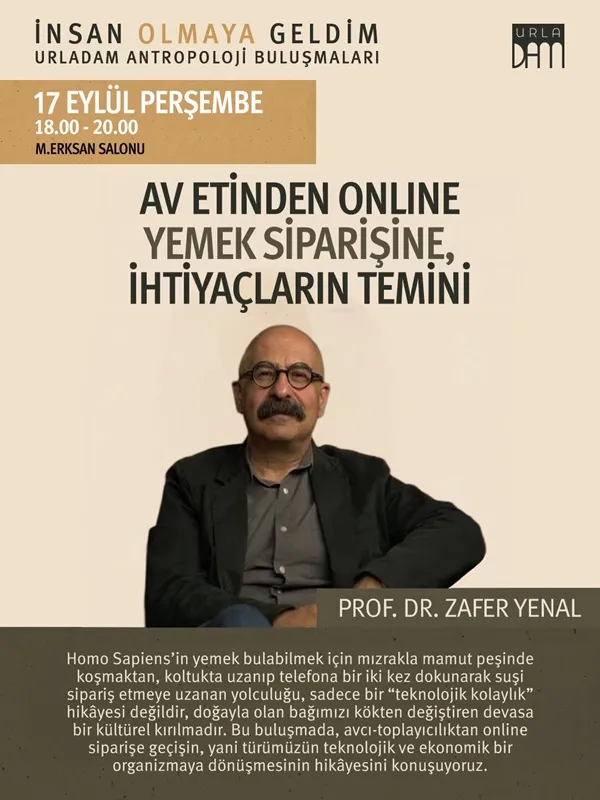 İnsan Olmaya Geldim -Antropoloji Buluşmaları- Av Etinden Online Yemek Siparişine Prof. Dr. Zafer Yenal card