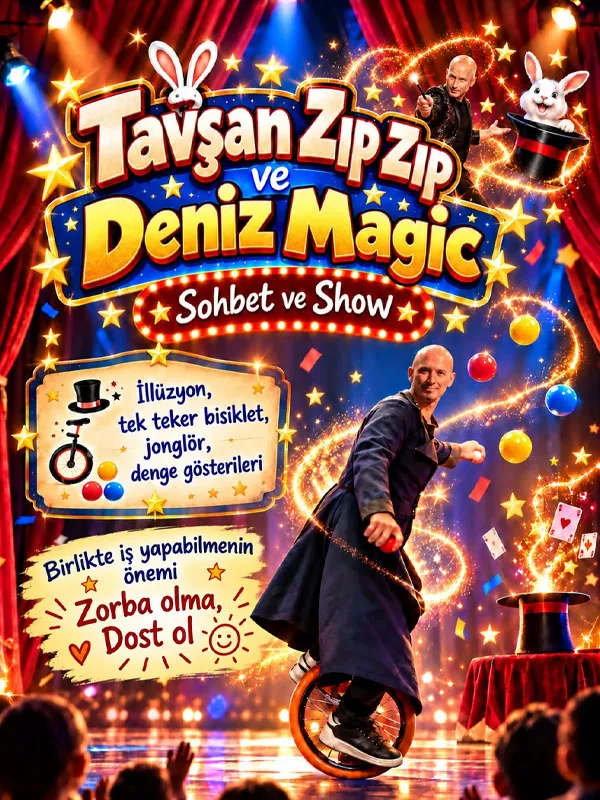 Tavşan Zıpzıp ve Magic Deniz card