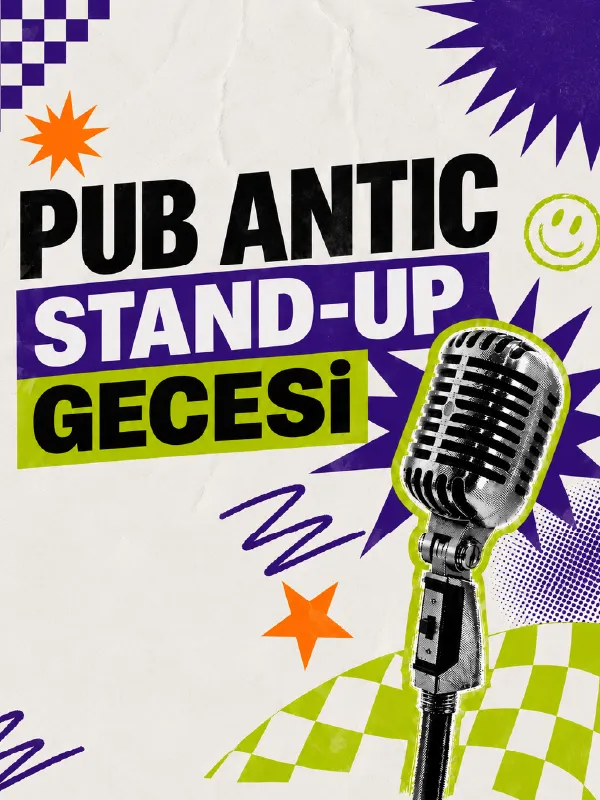 Pub Antic Stand-up Gecesi card