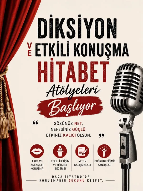 Diksiyon, Etkili Konuşma ve Hitabet Atölyeleri card