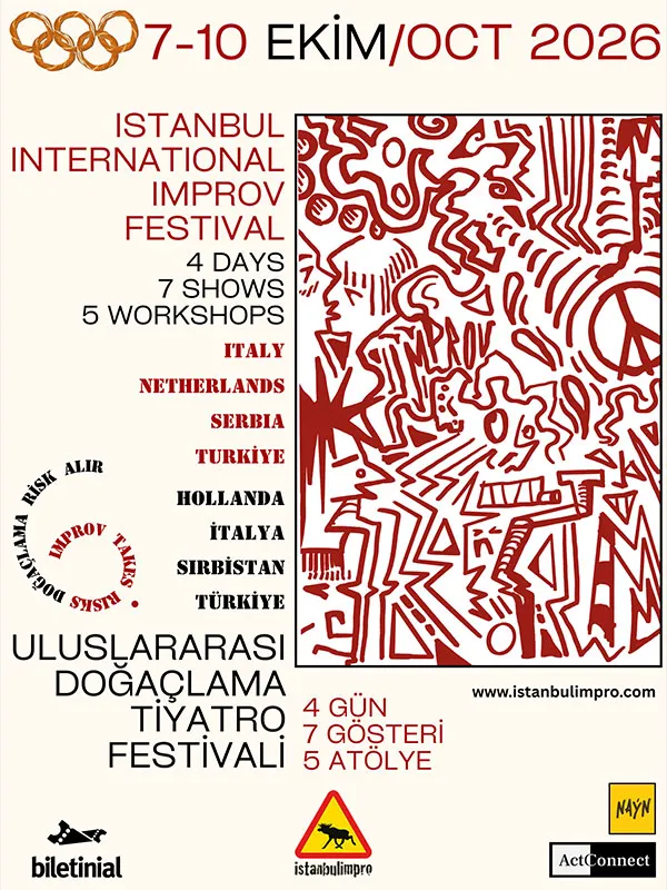 6. Uluslararası Doğaçlama Tiyatro Festivali 1. Gün Açılış Gösterisi / Opening Show card
