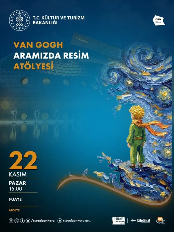 Van Gogh Aramızda Resim Atölyesi card