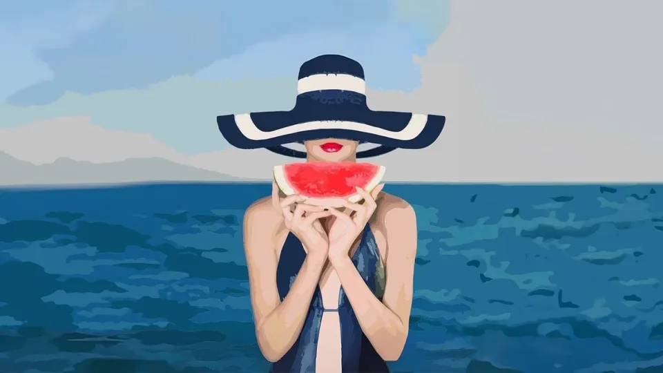 Resim - Watermelon Lady card