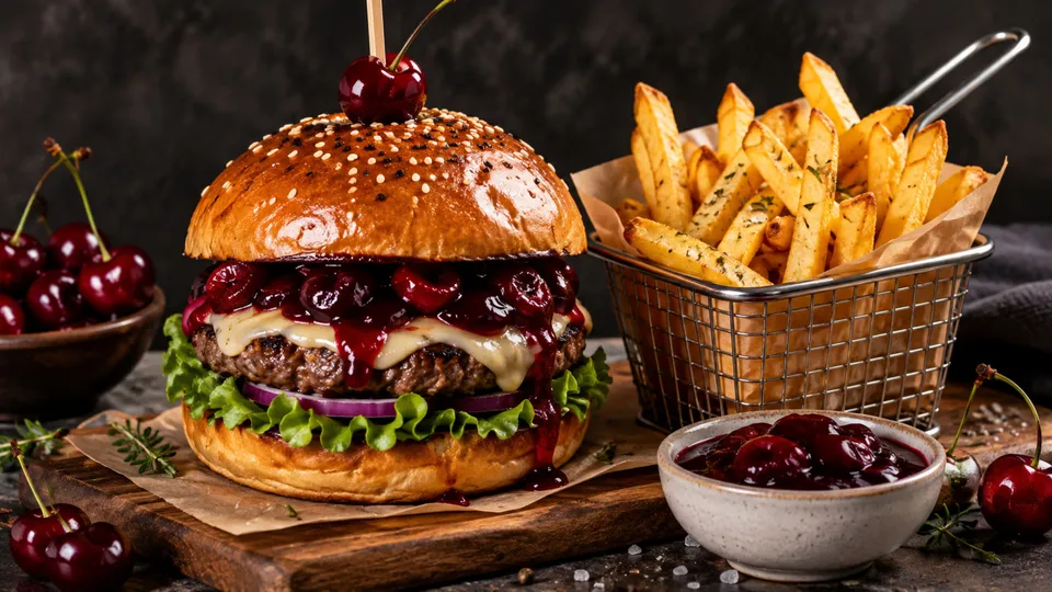 Cherry Burger card