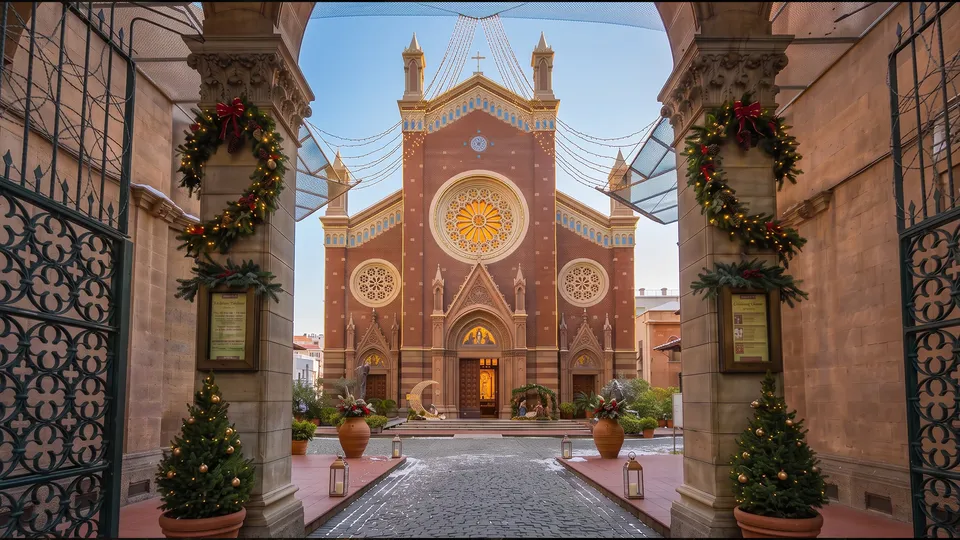 Noel Sabahında İstanbul'da Noel card