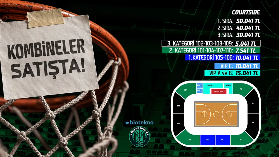 Biotekno Körfez Basket 26-27 Sezonu Kombine card