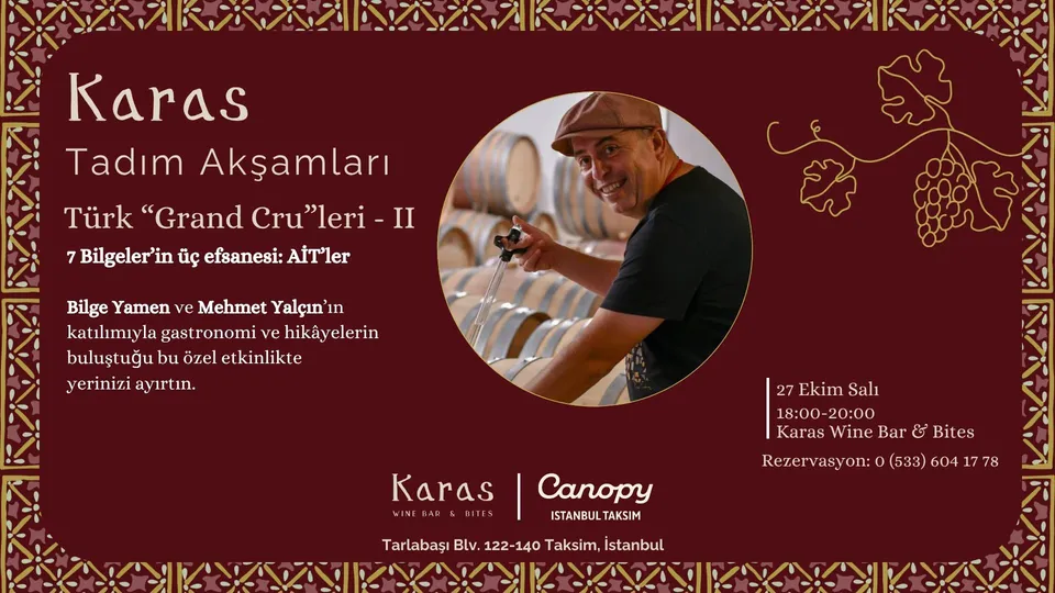 Karas Tadım Akşamları – Türk Grand Cru’leri 2 card