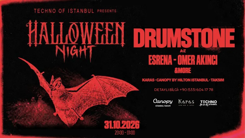 Karas Halloween Night - Drumstone card