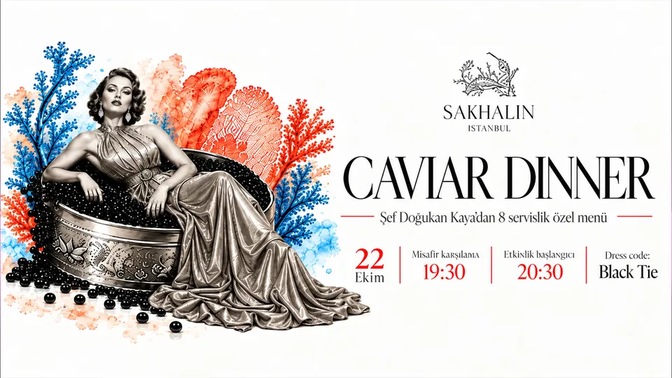 Caviar Dinner card