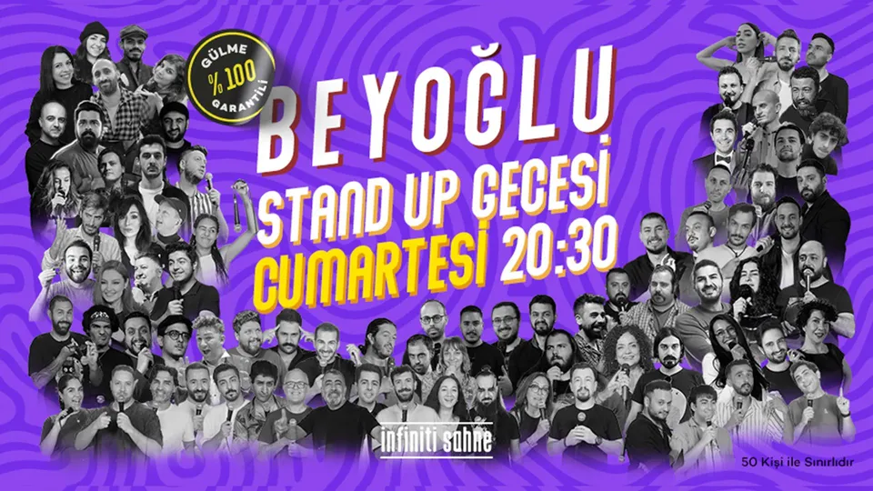 Stand Up Taksim - Beyoğlu Gecesi Cumartesi 20:30 card