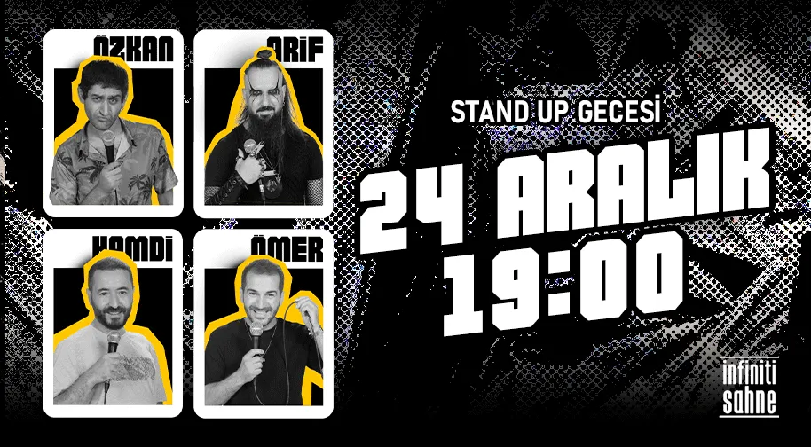Stand up Bir Saat Arif Hamdi Özkan Ömer card
