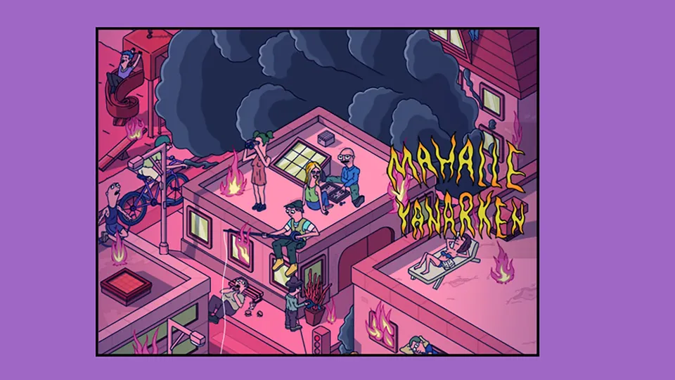 Mahalle Yanarken card