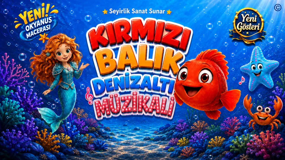 Kırmızı Balık Denizaltı Müzikali Yeni Okyanus Macerası
card
