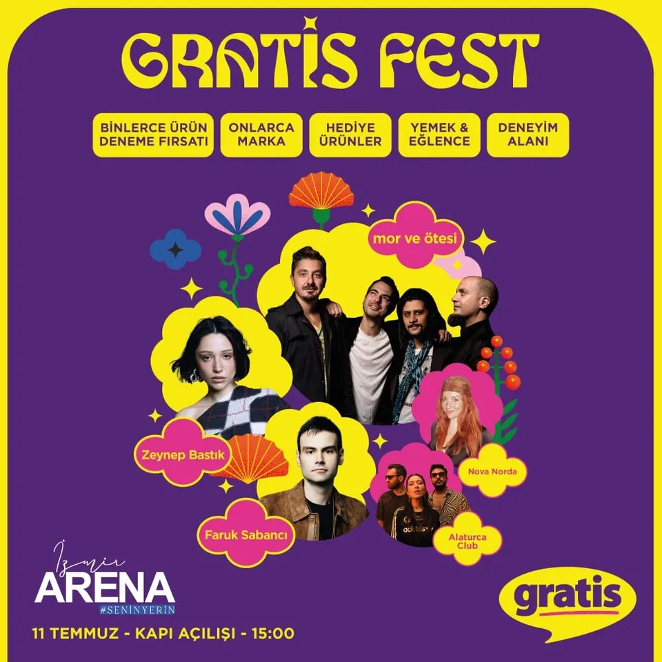 Gratis Fest - İzmir | Mor ve Ötesi, Zeynep Bastık, Faruk Sabancı küçük resim