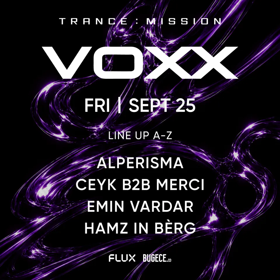 VOXX PRESENTS — TRANCE:MISSION card