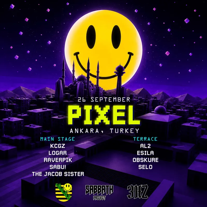 Pixel Ankara card