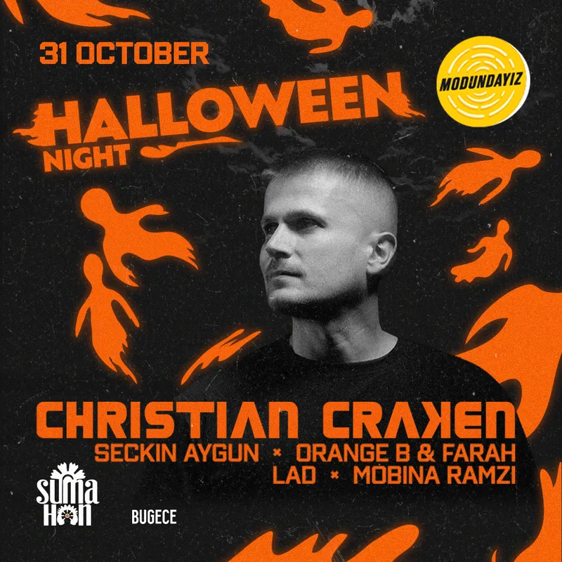 HALLOWEEN NIGHT: CHRISTIAN CRAKEN AT SUMA HAN card
